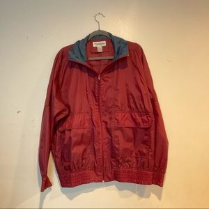 Maroon windbreaker